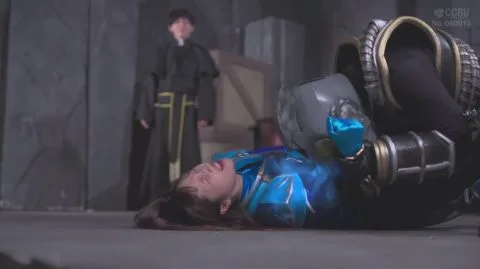 Asian Couple with Robotic Enhancements in Dark Room