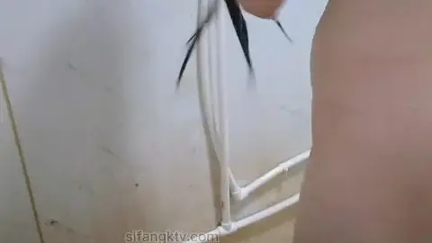 Asian Girl Showering in Bathroom POV