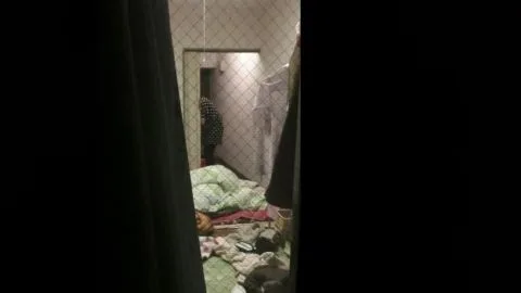 Asian Teen in Bedroom and Bathroom