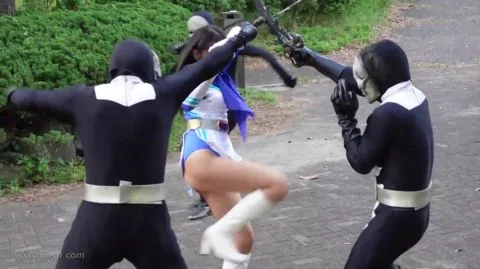 Asian Trio in Sci-Fi Setting