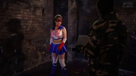 Asian Women in Costume Restraint Scene