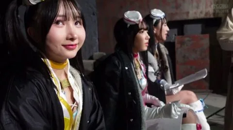 Asian Models Posing in Studio