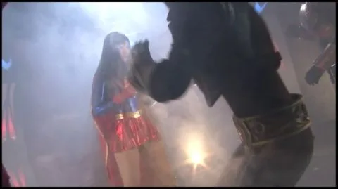 Asian Duo Fights on Stage