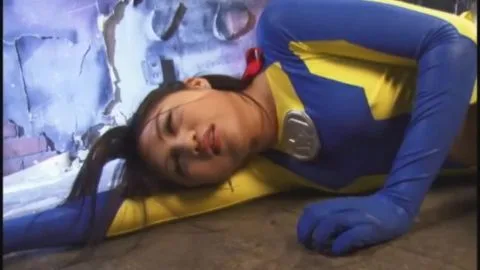 Asian woman in costume undressed by man