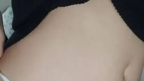 Pregnant Asian Beauty Posing Intimately