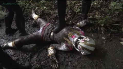 Asian Men in Costume Outdoor Encounter