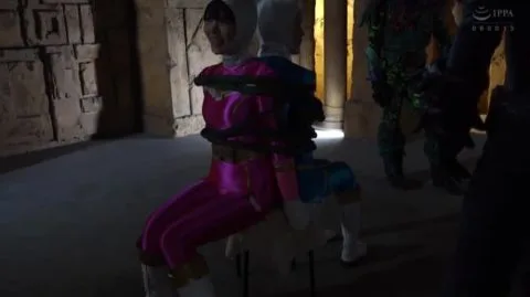 Girls Kick and Pose Together