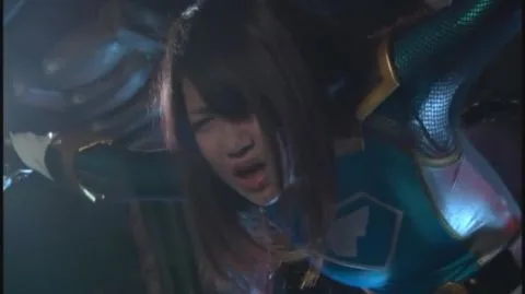 Asian Women in Blue and Gold Costume