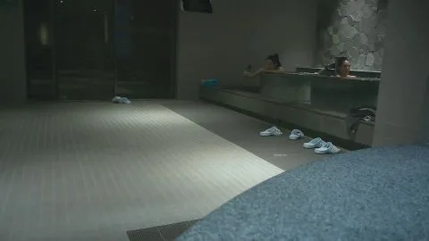 Blonde and Brunettes Relax at Spa