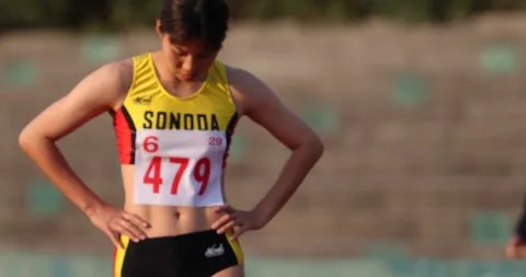 Asian Girls in Athletic Wear Outdoors