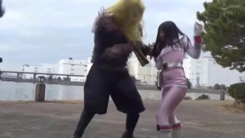 Asian Cosplay Lovers Engage in Outdoor Action