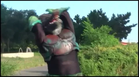 Asian Cosplay Lovers in Park Encounter