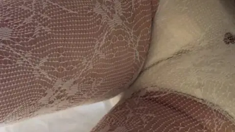 Asian Models in Stockings and Gold Dresses