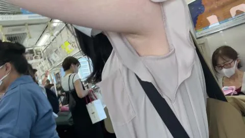 Asian Teen in Public Transport POV