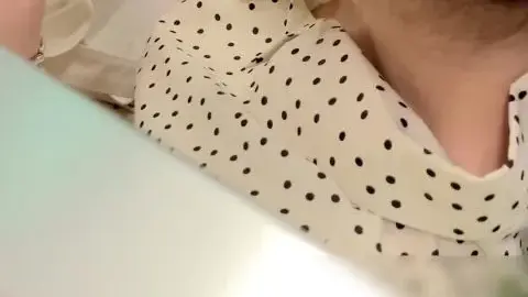 Asian Beauty Gets Ready in Bathroom