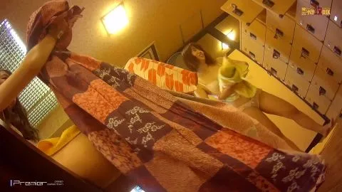 Asian Girls Changing in Locker Room POV