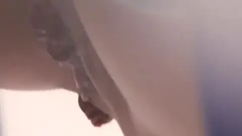 Asian Teen in Bathroom Solo