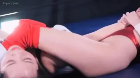 Asian Girls Wrestling in Swimsuits