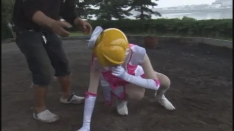 Asian Cosplay Erotic Scene with Anime Mask