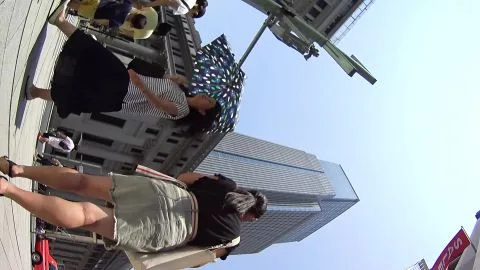 Asian Girls in City Streets and Mall