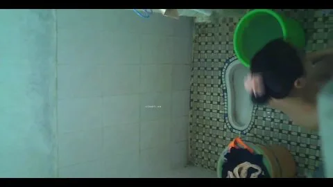 Asian Girl Masturbating in Bathroom