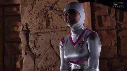 Asian Cosplay in Ancient Temple Ruins