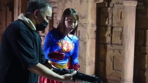 Asian Couple in Superman Costume