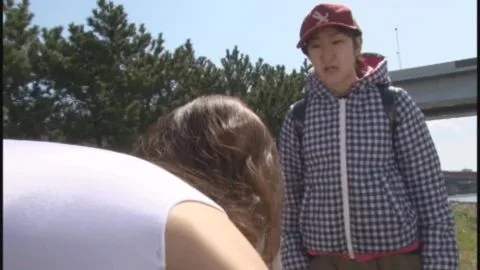 Asian Couple Outdoor Encounter