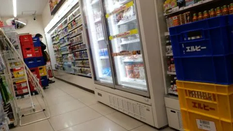 Asian Girl in Convenience Store