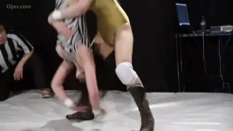 Asian Women Wrestling in Swimsuits