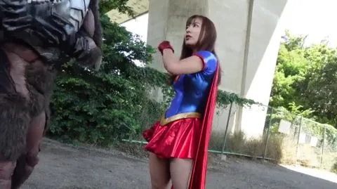 Asian Superhero Couple Fighting Under Bridge