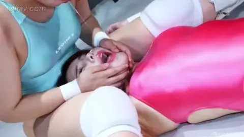 Asian Lesbians Wrestling and Intimacy