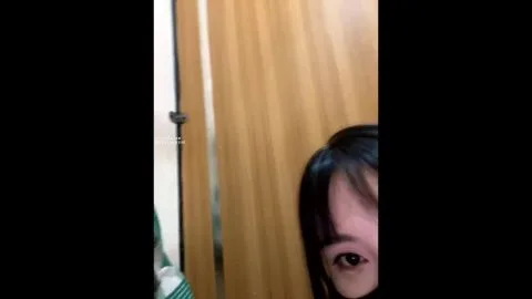 Asian Girl in Black Lingerie and Mask