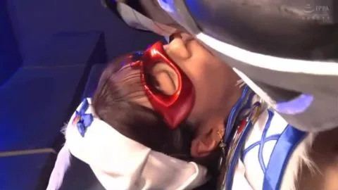 Asian Duo in Wrestling Costumes Engage in Intimate Moments