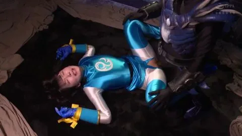 Asian Couple in Futuristic Costumes