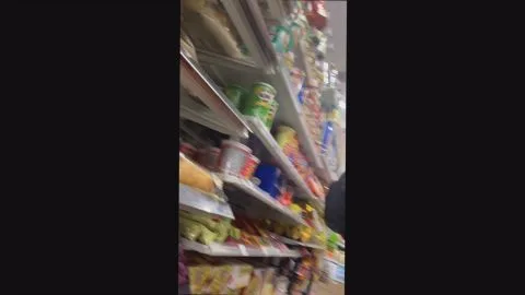 Asian Schoolgirl in Convenience Store