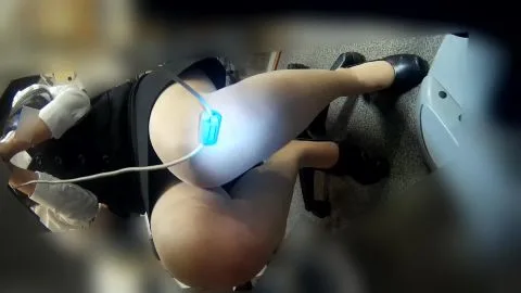 Office Anal with Device Close-up