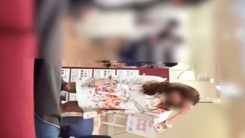 Asian Girls Shopping and Walking