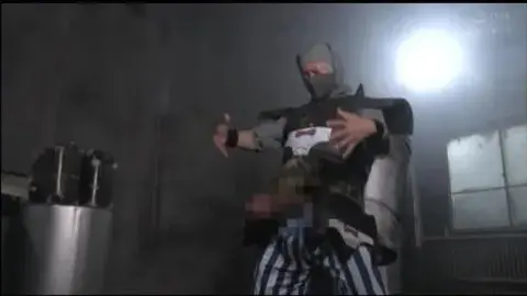 Bound Woman in Red Mask