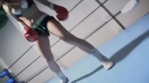 Asian Teen in Boxing and Lingerie