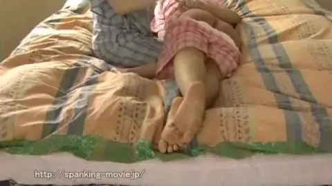 Asian Couple Spanking in Bedroom