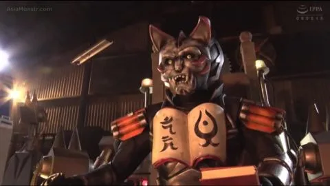 Asian Sailor Girl and Warrior in Industrial Setting