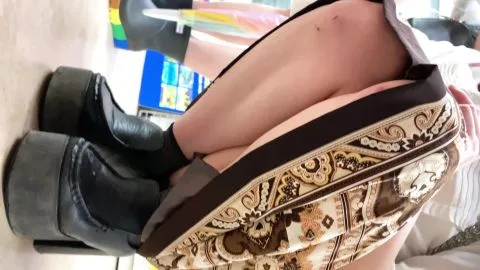 Asian Girls Undressing in Office Setting