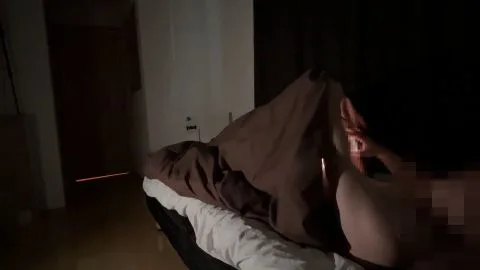 Asian Couple Intimate Moments in Bedroom