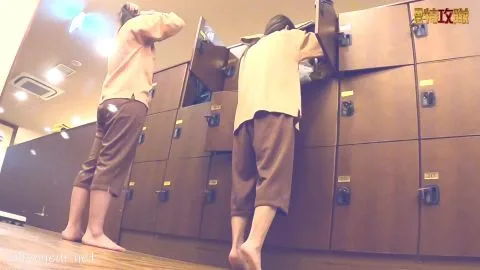 Asian Girls Changing in Locker Room